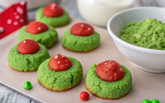 Grinch Sugar Cookie Bites